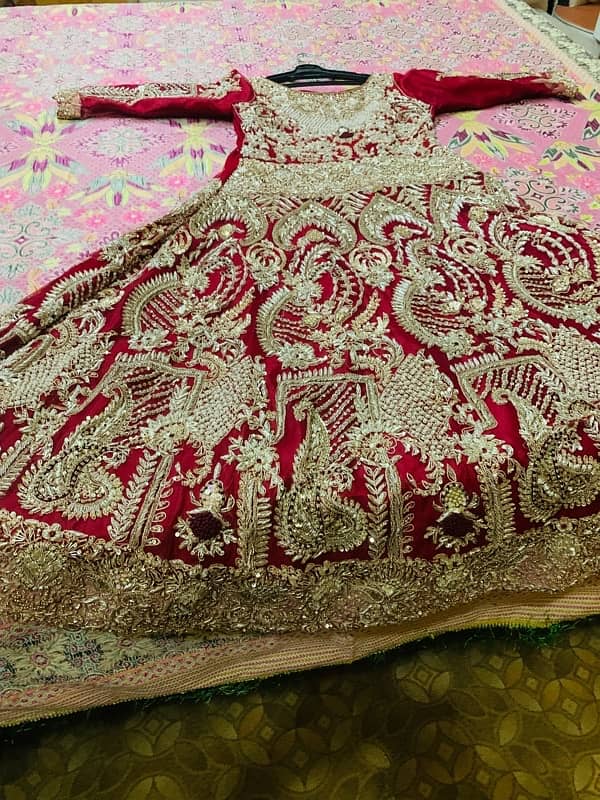 bridal lehnga red colour 3