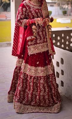 Bridal Velvet Red Dress