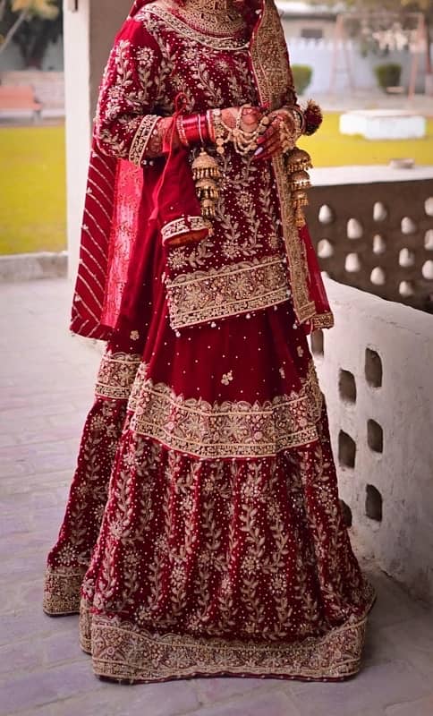 Bridal Velvet Red Dress 0