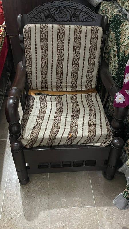 shesham wooden sofa set 4