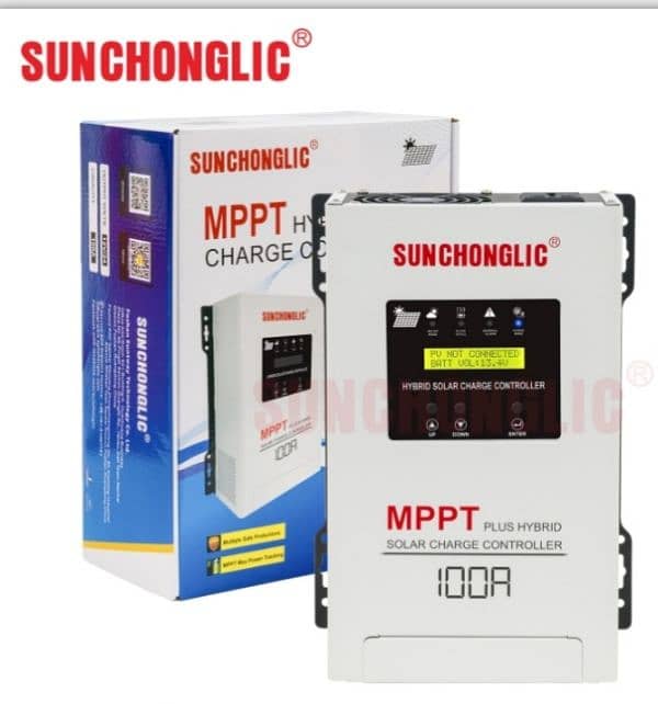 Sunchonglic Hybrid MPPT Solar Charge Controller 100A 12/24v 0