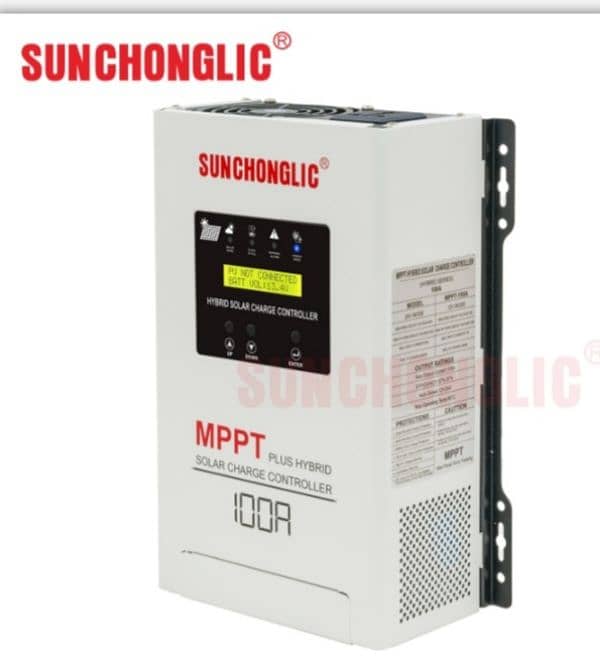 Sunchonglic Hybrid MPPT Solar Charge Controller 100A 12/24v 1