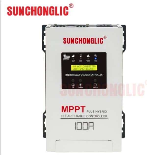 Sunchonglic Hybrid MPPT Solar Charge Controller 100A 12/24v 2