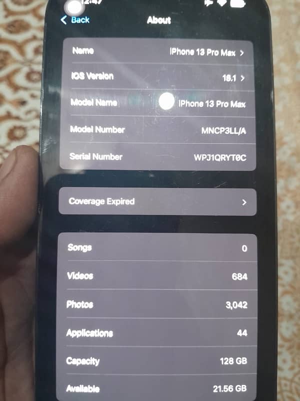 IPHONE 13PRO MAX 128GB NON PTA FACTORY UNLOCKE 13