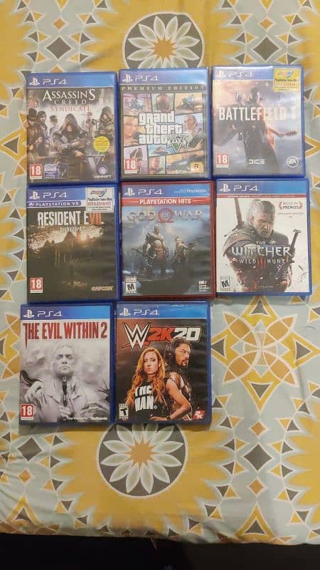 ps4 slim 9 games no controller sealed 7