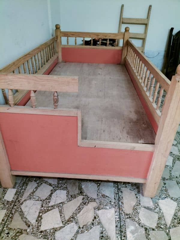 double bed with single step storey 6