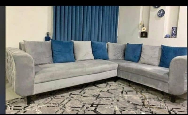 L shape sofa in good condition 1