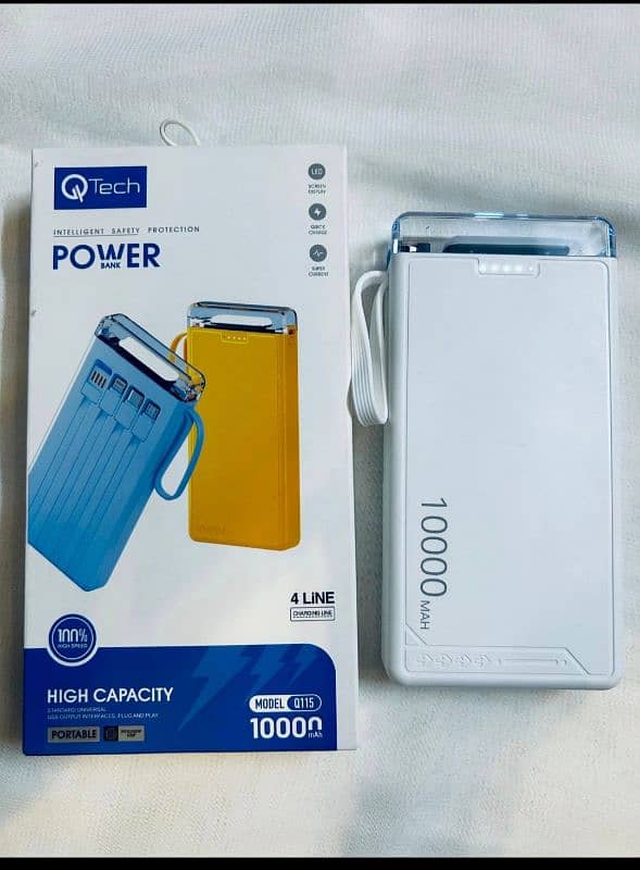 Qtech original new box pack powerbank 6