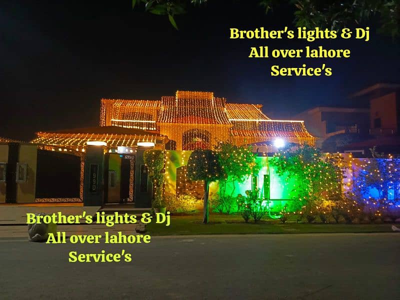 Mayo decor/mandi decor/dolki decor/lights decor/Dj/flower decor 8