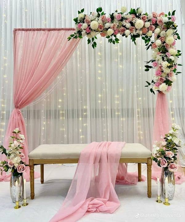 Mayo decor/mandi decor/dolki decor/lights decor/Dj/flower decor 17