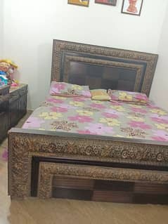 wood bed set