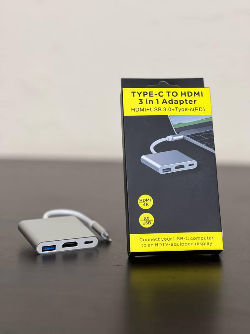 3-in-1 Type C 3.1 to OTG, HDMI, and USB 3.0 Converter 2