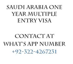 Saudi Arabia One Year Multiple Entry Visit Visa