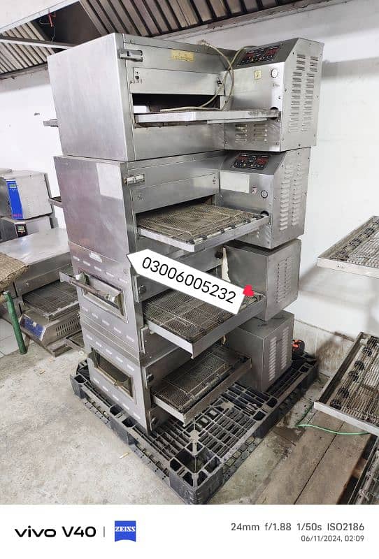 latest model gasro pizza oven conveyor we hve fast food machinery 1