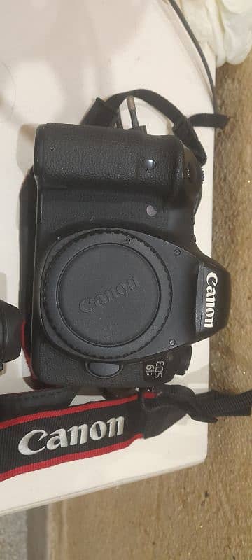 canon 6D body with flash and cell charger 3