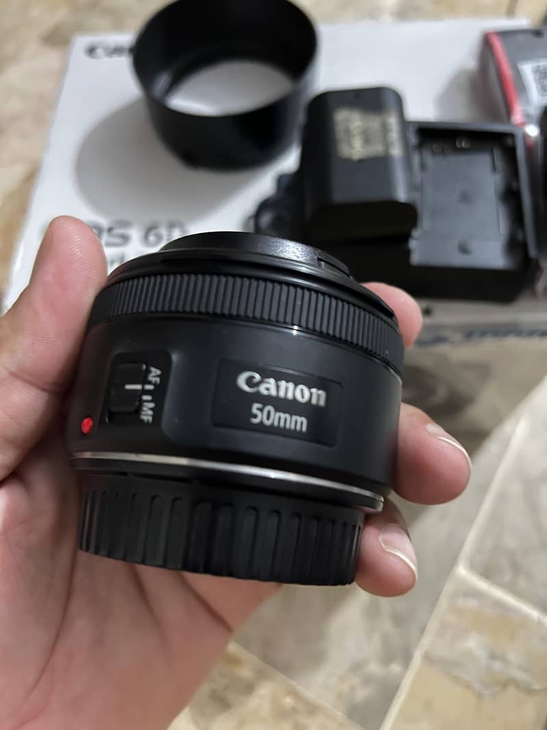 Canon 6D Mark ii With Canon 24/105 And Canon 50. MM 1.8 8