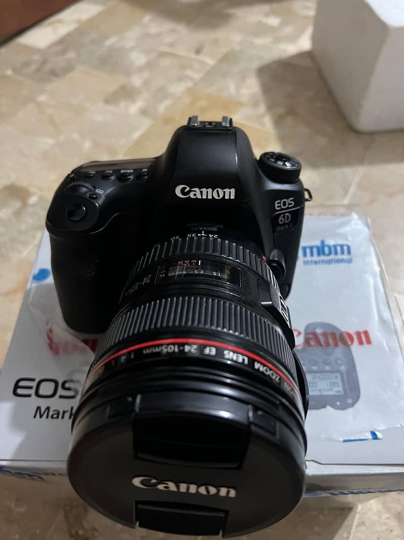 Canon 6D Mark ii With Canon 24/105 And Canon 50. MM 1.8 10