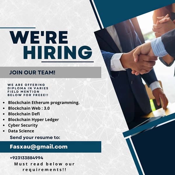 We are hiring!!! 0