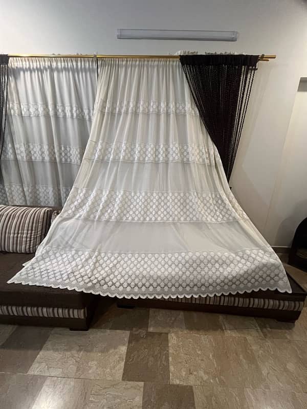 3 Types of Net nd Velvet Curtains of diffPrices 2,000 , 15,000, 30,000 2