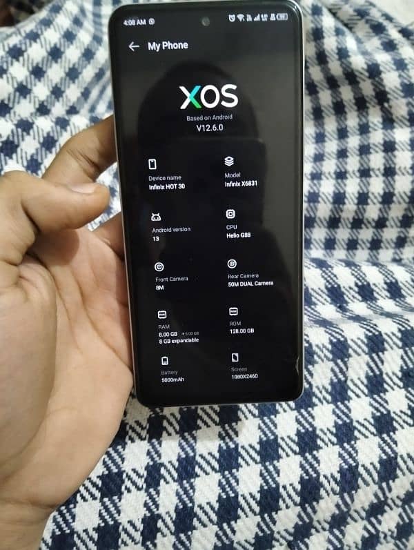 Infinix hot 30 8+8 128gb 5