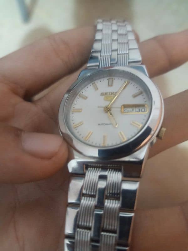 Seiko 5 automatic watch for sale,03315138935 contact me on WhatsApp. 1