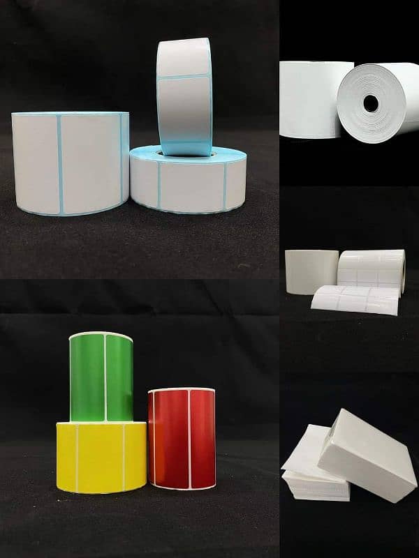 Thermal Roll || Barcode Label Roll || wax Ribbon Roll || Printer || 5