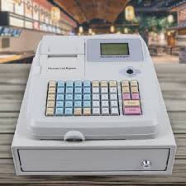 Cash register machine Printer Scanner Cash drawer Roll 1