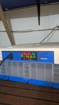 Blue intelligent 64 eggs fully automatic incubator 0