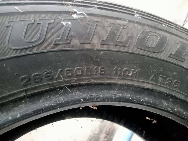 4 Used Tyre Dunlop 265/60R18 4