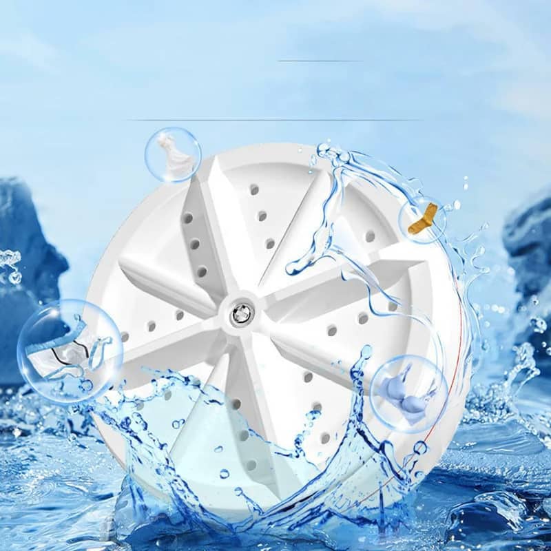 Ultrasonic Turbine USB Washing Machine Washer Travel For Baby clothes 5