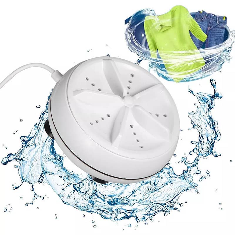 Ultrasonic Turbine USB Washing Machine Washer Travel For Baby clothes 10