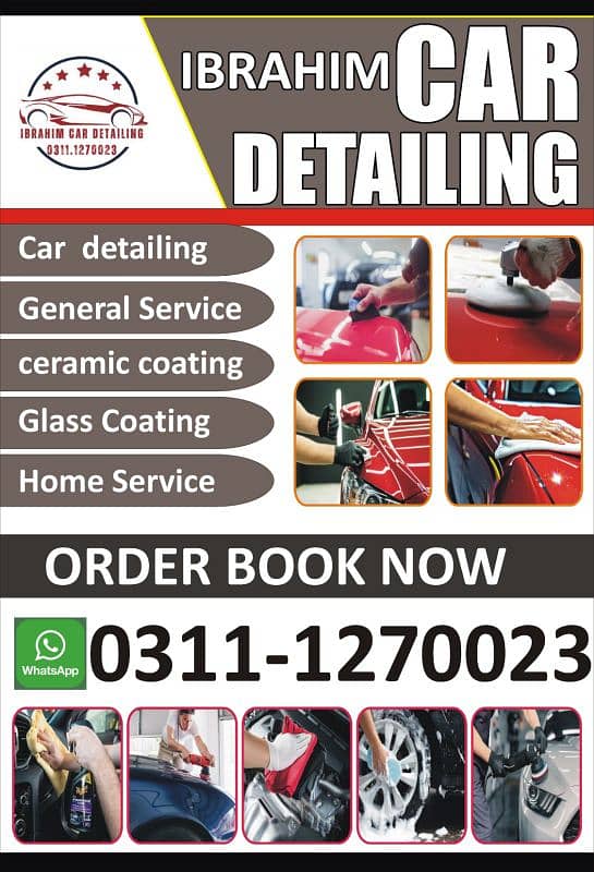 IBRAHIM Car Detailing Home service 0311-1270023 0