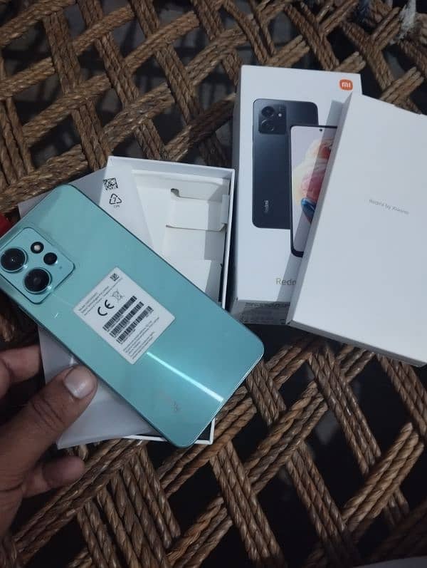 Urgent sale Redmi note 12 full box 8+8gb/128gb with warranty 2