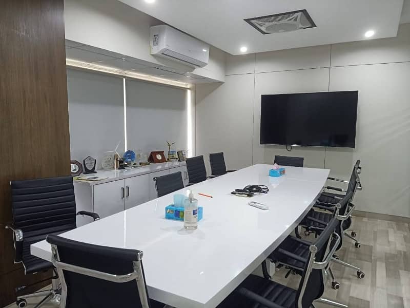 VIP LAVISH SEMI FURNISHED OFFICE FOR RENT FURNITURE NOT INCLUDE ONLY CHAMBER 12