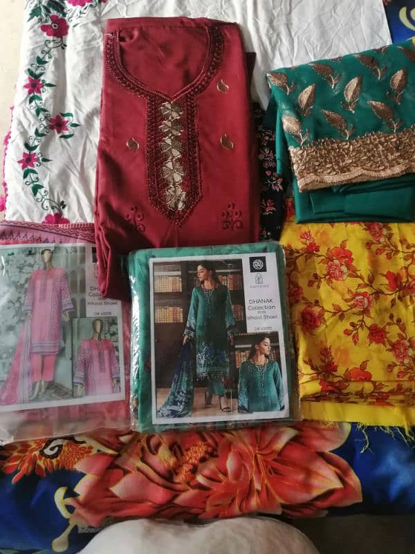 Ladies suits for sales dhanak 4