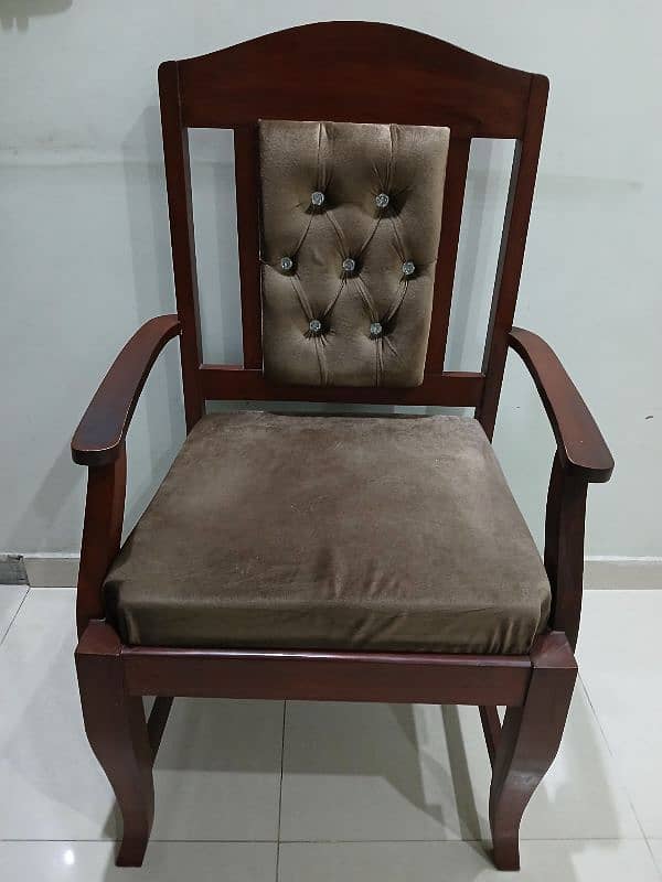 2 Room chairs made in wooden for sale 0