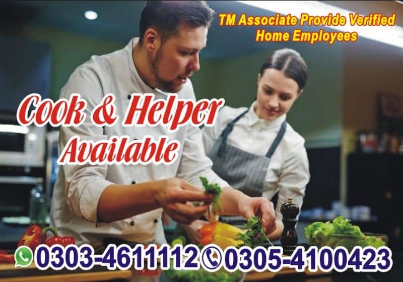 AVAILABLE VERIFIED COOK DRIVER BABY CARE HOUSE MAID LADY COOK 2