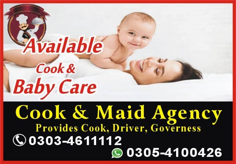 AVAILABLE VERIFIED COOK DRIVER BABY CARE HOUSE MAID LADY COOK 4