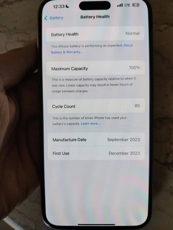 Apple iphone 15 pro max natural titanium 256Gb Non pta factory unlock 5