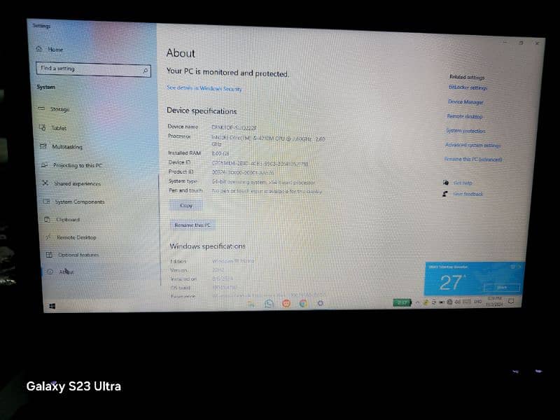 HP LAPTOP 128 SSD 500GB HARD 8GB RAM 3