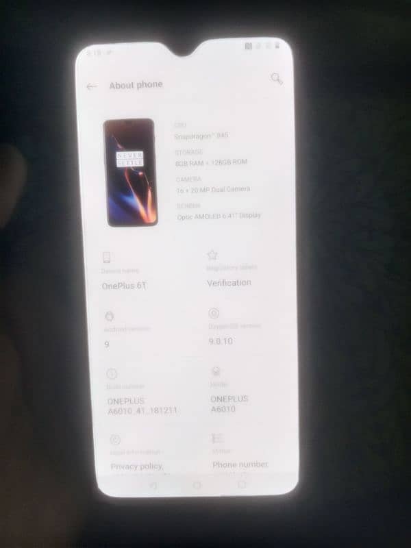 OnePlus 6t 8/128Gb pta proved All ok 6