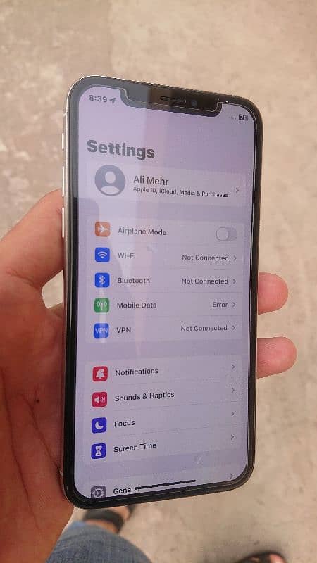 iphone x 64gb non pta lush condition betry time full ok 6