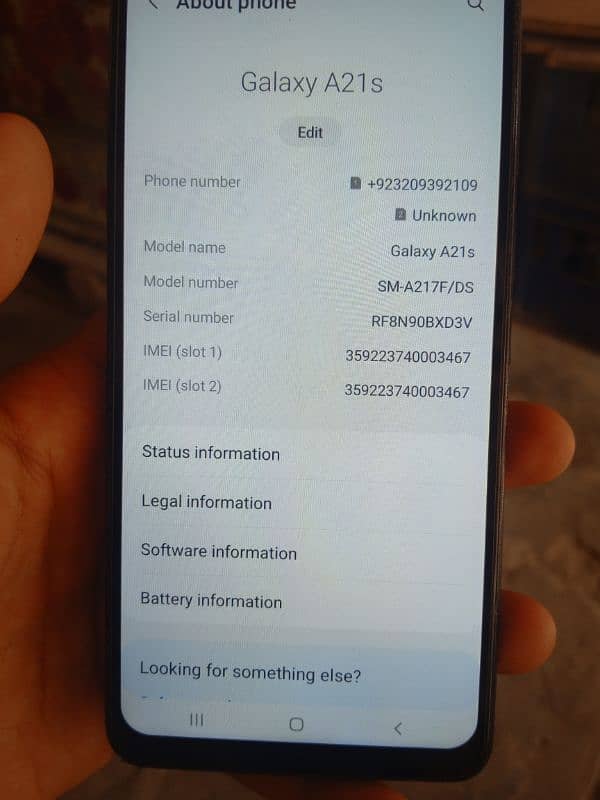 samsung A21s 4gb Rim 64GB Memryi 2