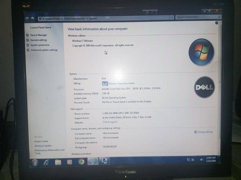 COMPUTER SYSTEM FOR SALE WITH COMPLETE SETUP ( LCD , KEYBOARD , MOUSE) 2