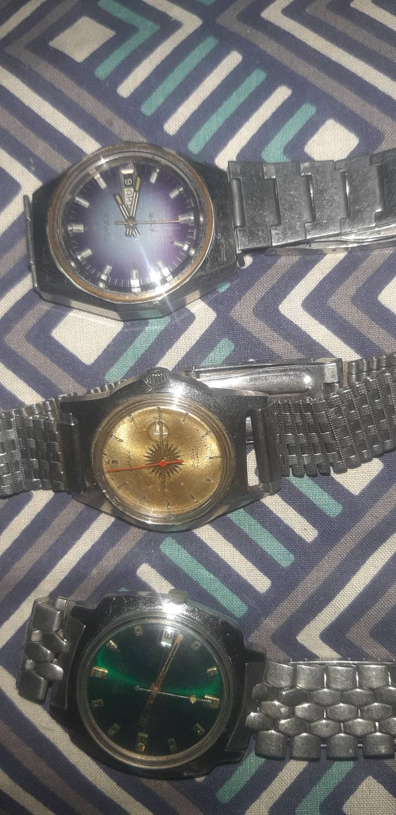 Vintage watches of Famous world brands  Omax ,Citizen Seiko5 automatic 9