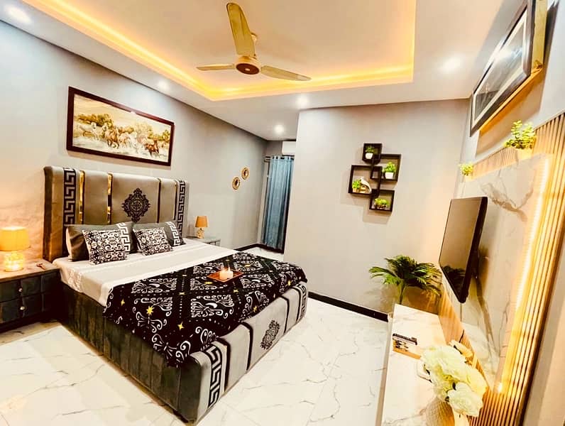 Luxury 1Bed furnished safe & secure Daily or Monthly Basis Bahria town 0