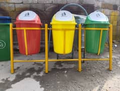 Hanging Dustbin Three colors in one frame