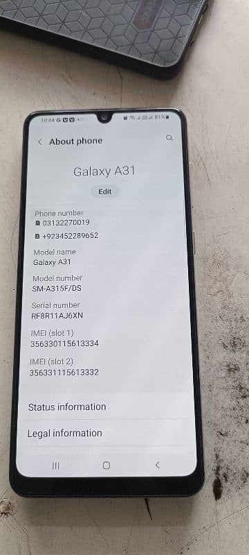 Samsung galaxy A31 0