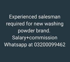 salesman in Karachi required