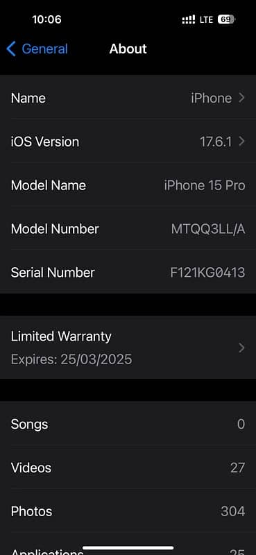 iPhone 15 pro 128 gb PTA approved 2